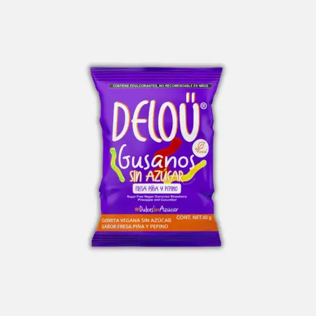Gusanos Sin Azucar DELOU 40g