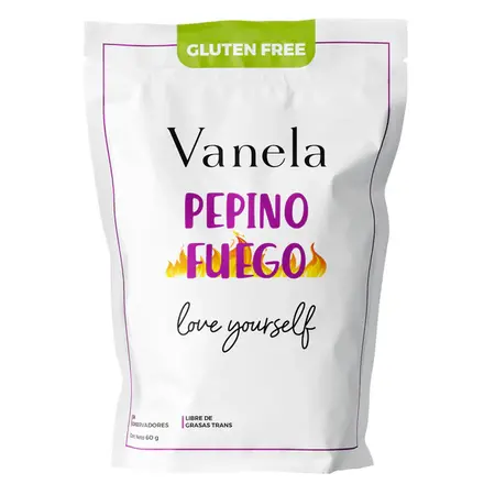 Pepino Horneado Sabor Fuego Vanela 60g