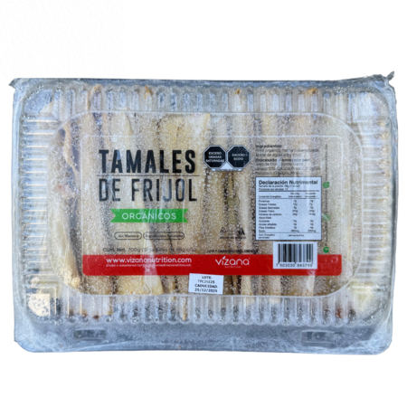 Tamales de Frijol Orgánico Vizana 12 pz.