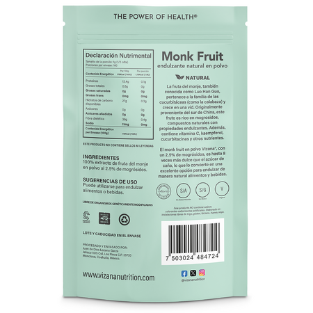 Monk Fruit (Fruto del Monje) Vizana 100 gr.