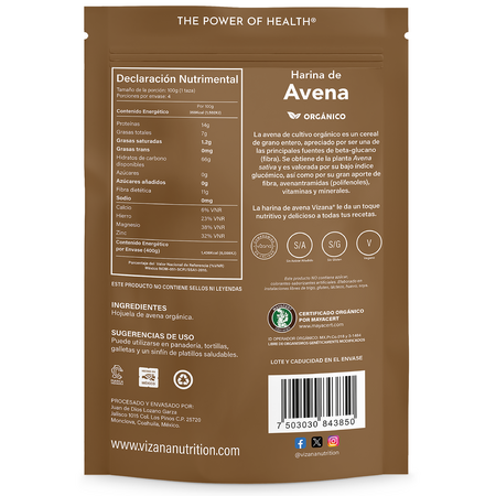 Harina de Avena Vizana 400 gr
