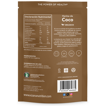 Harina de Coco Organica Vizana 400gr