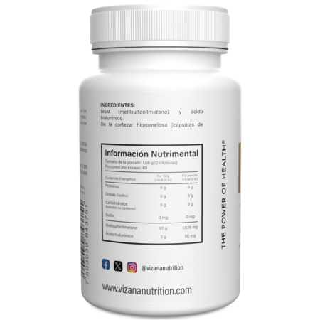 MSM Acido Hialuronico Vizana 120/900 mg