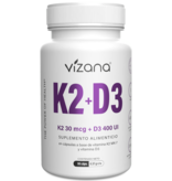 Vitamina K2 + D3 400IU Vizana 90/370 mg