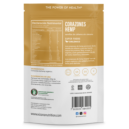 Corazones de Hemp Vizana 200 gr.