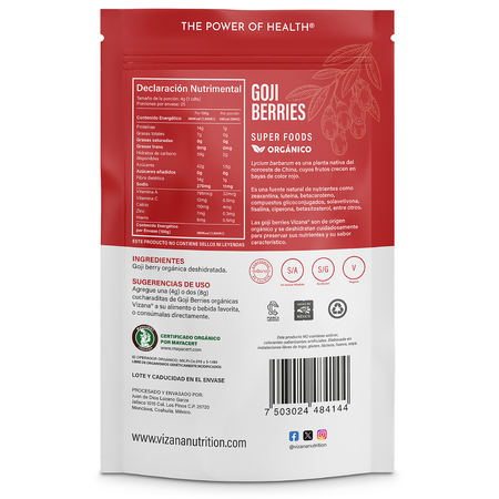 Goji Berries Orgánicas Vizana 100 gr.