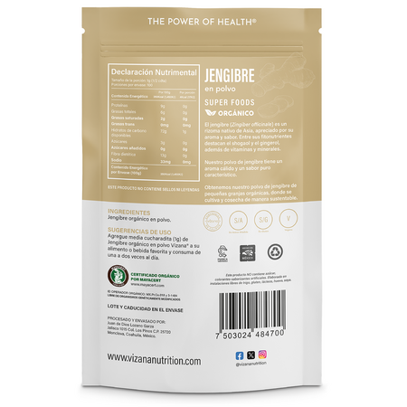 Jengibre en Polvo Orgánico Vizana 100 gr.