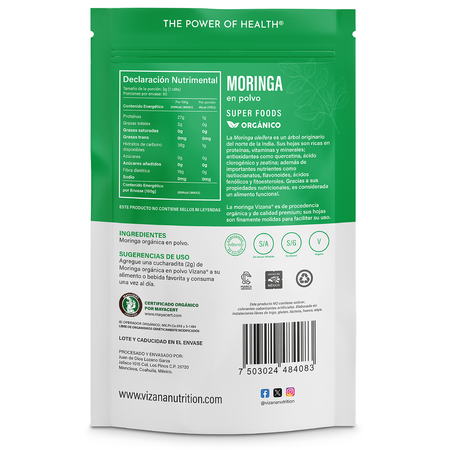 Moringa en Polvo Organica Vizana 100 gr.