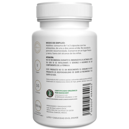 Jengibre en Cápsulas Orgánicas Vizana 90-500 mg