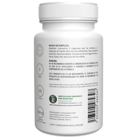 Té Matcha en Cápsulas Orgánicas Vizana 90-400 mg.