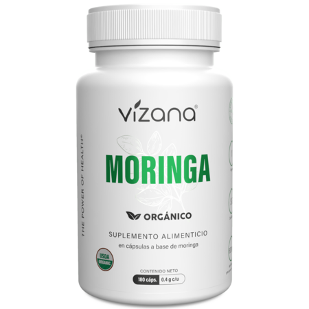 Moringa en Capsulas Organica Vizana 180-800 mg.
