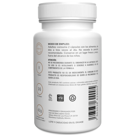 Psyllium Husk en cápsulas Vizana Nutrition 150/500mg