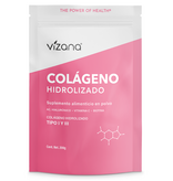 Colageno Hidrolizado en Polvo con acido hialuronico, Biotina y Vit C Vizana 200g