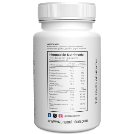 Omega 3 Krill Oil Superba2 en EPA, DHA y Astaxantina 60/500mg