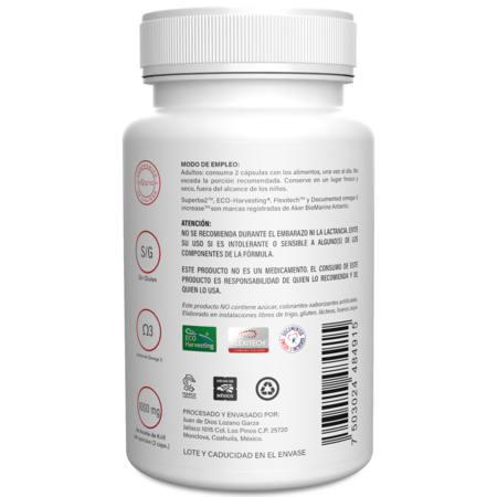 Aceite de Krill en Capsulas Orgánicas Vizana  60-700mg