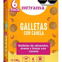 Galleta con Canela con Almendra Avena y Linaza Morama 6/192gr