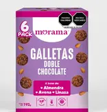 Galleta Doble Chocolate con Almendra Avena y Linaza Morama 6/192gr