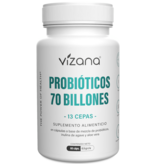 Probioticos 70 billones Vizana 60 capsulas de 500 mg