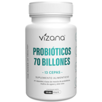 Probioticos 70 billones Vizana 60 capsulas de 500 mg