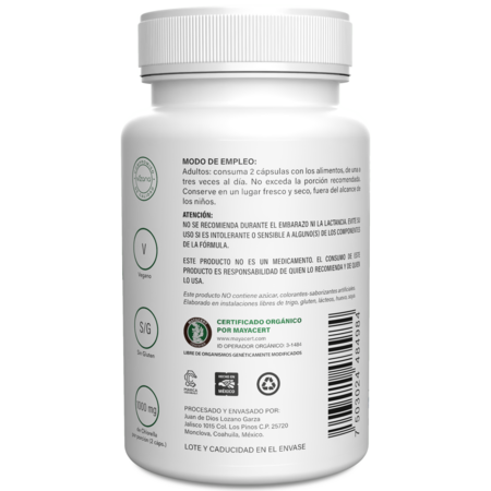 Chlorella Organica en Capsulas Vizana 90/500mg