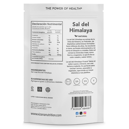 Sal del Himalaya Vizana 460 gr.