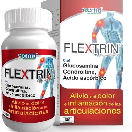 Glucosamina Condroitina y Acido Ascorbico Flextrin 180 caps