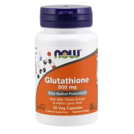 Glutation Capsulas Now 30/500 mg