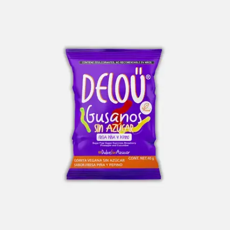 Gusanos Sin Azucar DELOU 40g