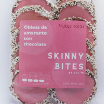 Obleas De Amaranto C/ Chocolate Sabor Frutos Rojos Skinny Bites 40g