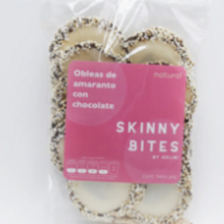 Obleas De Amaranto C/ Chocolate Sabor Natural Skinny Bites 40g