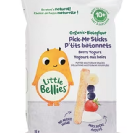 Palitos De Yogurt Inflados S/A Moras Little Bellies 16g
