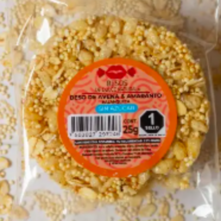 Palanqueta de Avena y Amaranto Besos de Dulce 25g