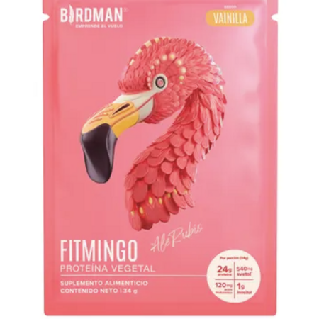 Proteína Vegetal Sachets Fitmingo Vainilla Birdman 34g