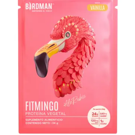 Proteína Vegetal Sachets Fitmingo Vainilla Birdman 34g