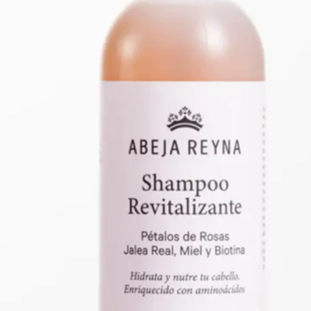 Shampoo Revitalizante con Petalos de Rosas,Jalea Real Miel y Biotina 480ml