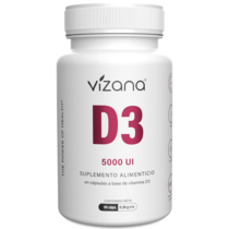 Vitamina D3 5000 UI Capsulas Vizana 90/380mg