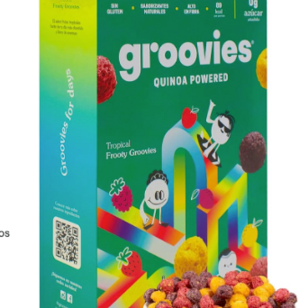 Cereal de Maíz con Quinoa Sabor Frutas Groovies 250g