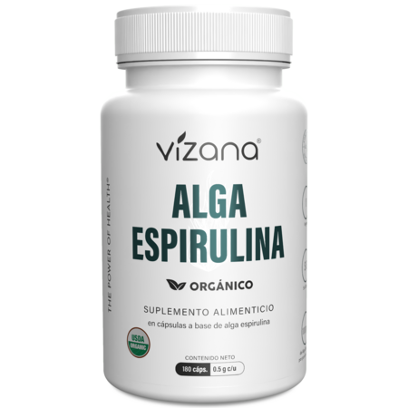 Espirulina en Cápsulas Orgánicas Vizana 90-500 mg.