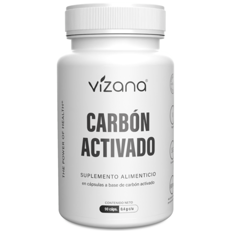 Carbón Activado en Cápsulas Vizana 90-400 mg.