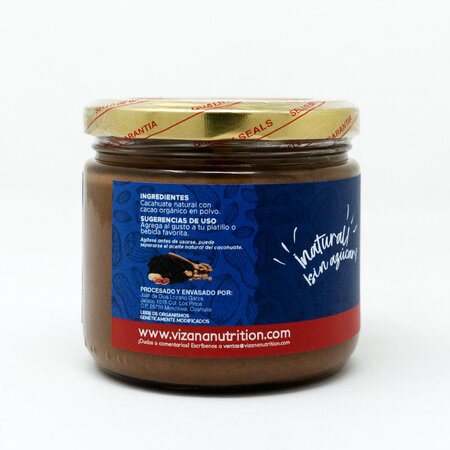 Crema de Cacahuate con Cacao  Vizana 330 g