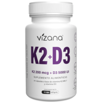 Vitamina K2 200mcg + D3 5000 UI Vizana 90/370mg