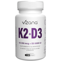 Vitamina K2 200mcg + D3 5000 UI Vizana 90/370mg