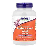Acido Alpha Lipoico Now 60/600mg