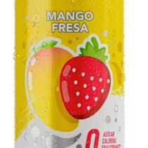 Agua Gasificada Sabor Mango Fresa FREELIFE 355ml.