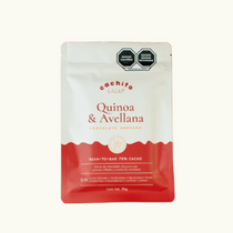Barra de Chocolate 75% Quinoa y Avellana Cachito Cacao 70g