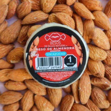 Besos De Mazapan  Almendra Sin Azucar 26g