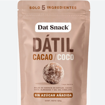 Bolitas de Datil Con Cacao y Coco Dat Snack 120g
