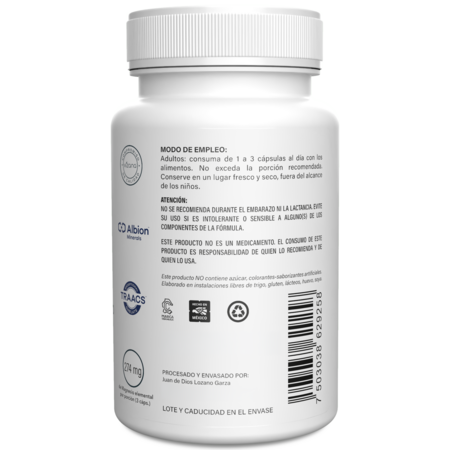 Bisglicinato de Magnesio adicionado con Piperina Vizana 90/830MG