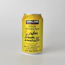 Agua Gasificada Limon Amarillo Kirkland 355ml
