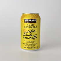 Agua Gasificada Limon Amarillo Kirkland 355ml